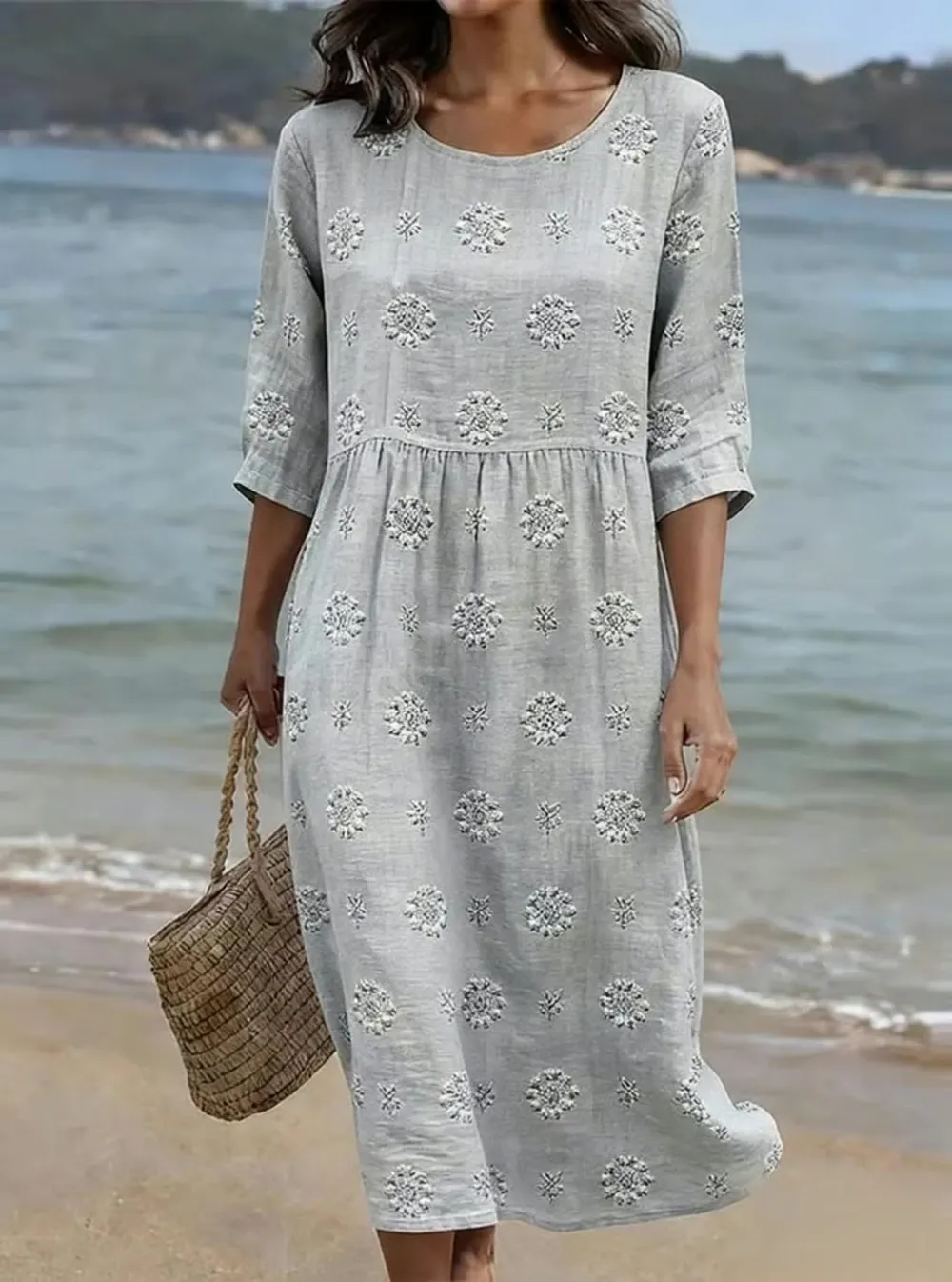 Women's Simple Solid Color Dress
