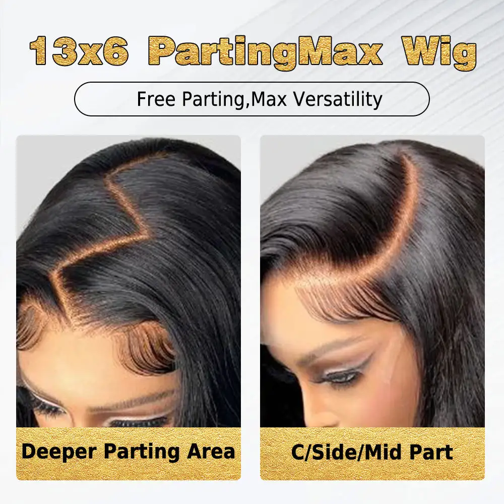 Silky Straight Dark Brown with Chestnut Brown Highlights Wig 5x5/13x6 Light Brown Highlights 180% Density Wig