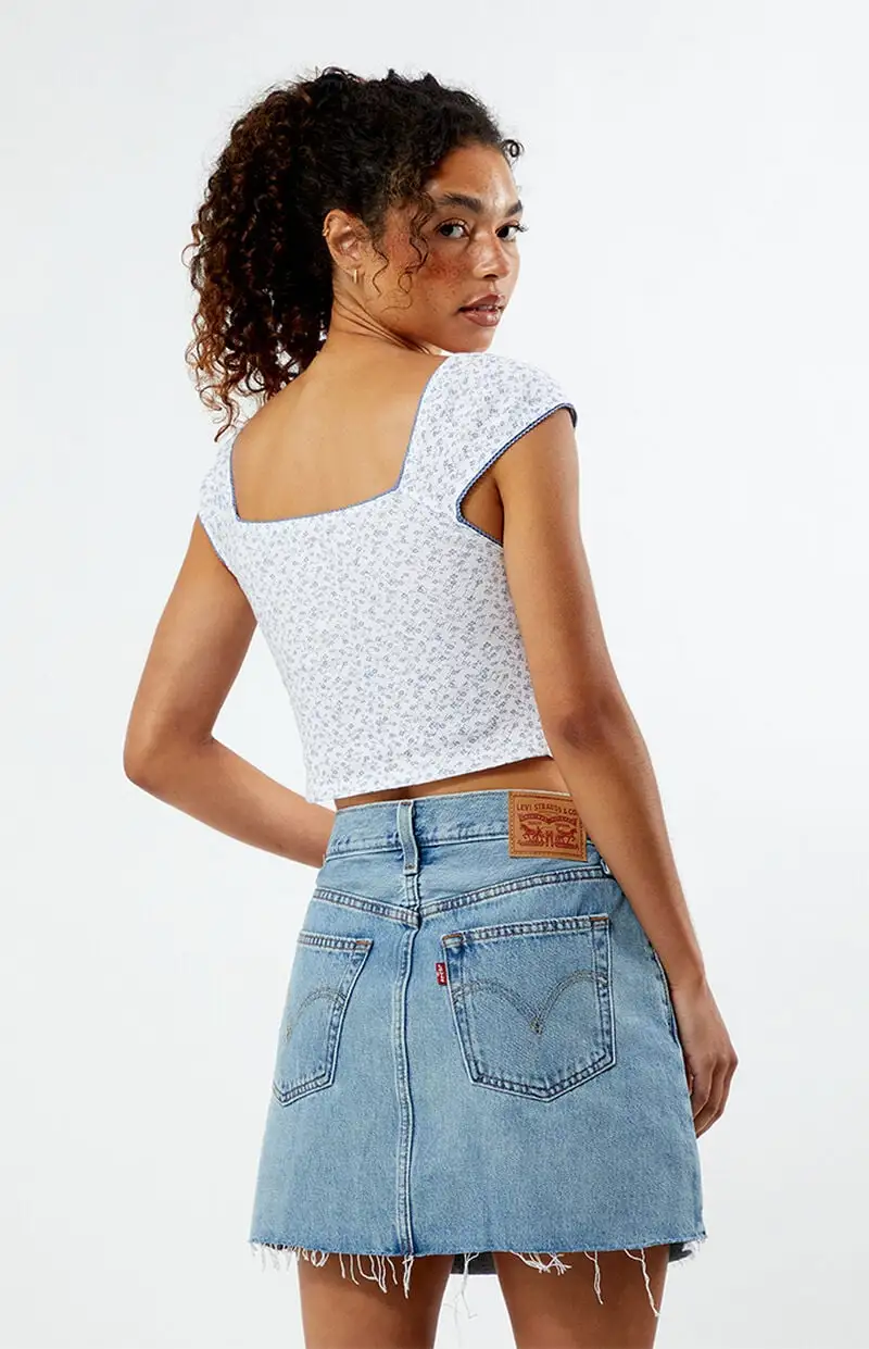 Est. PAC 1980 Amy Cinched Pointelle Top