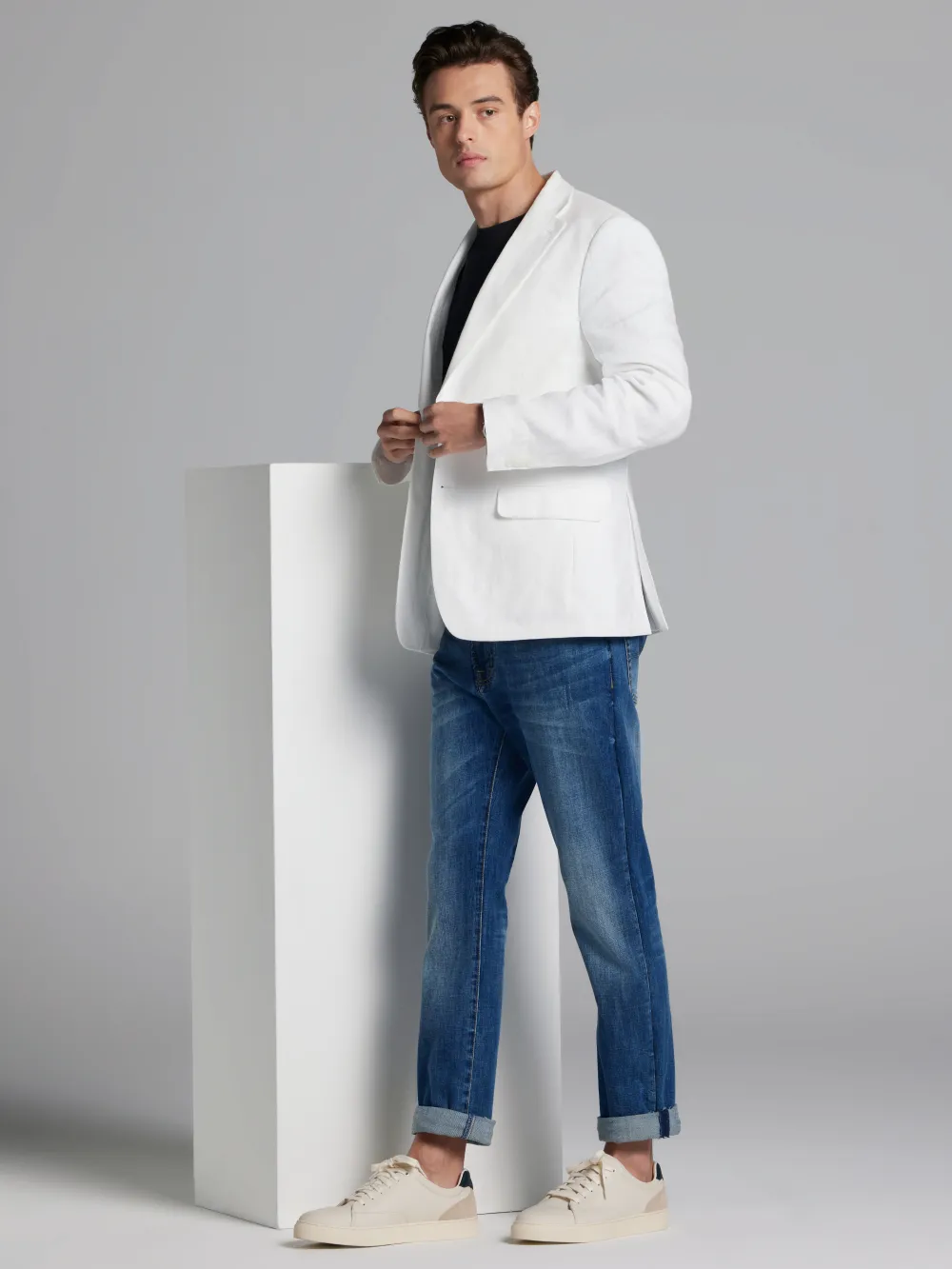 Tommy Hilfiger Modern Fit Linen Suit Jacket