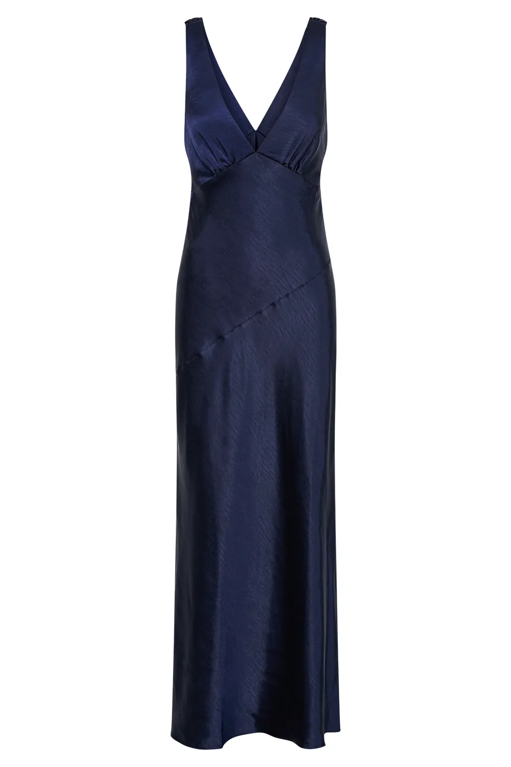 Maxi Satin Dress With Back Cowl