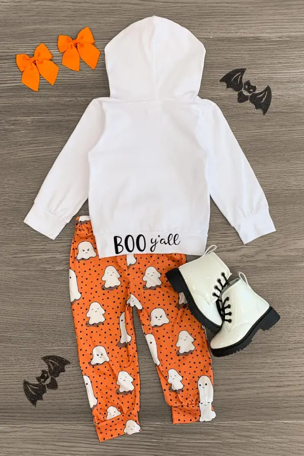Polka Dot Ghost Hoodie Pant Set