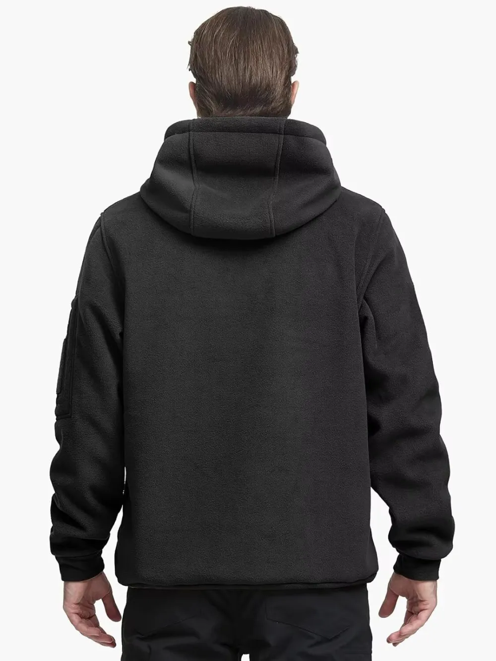 Men's Tactical Winter Fleece Pullover Hoodie Warm Long Fleece lined Hooded Sweatshirt