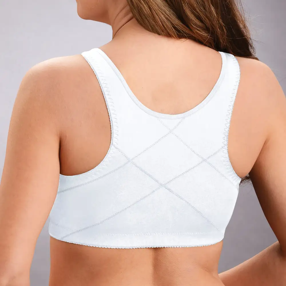 Front hooks, stretch-lace, super-lift, and posture correction �C ALL IN ONE BRA!