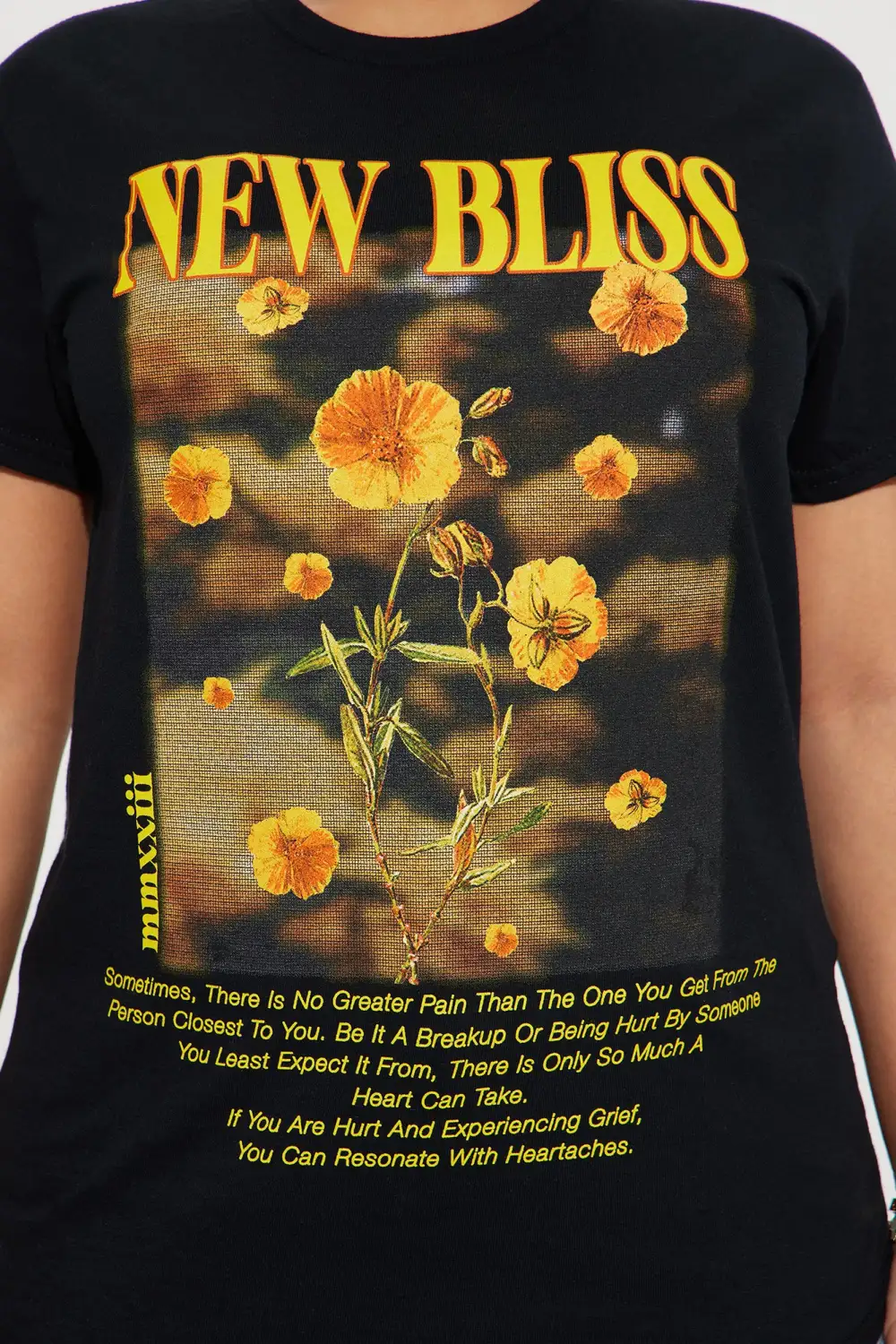 New Bliss Graphic Tee - Black