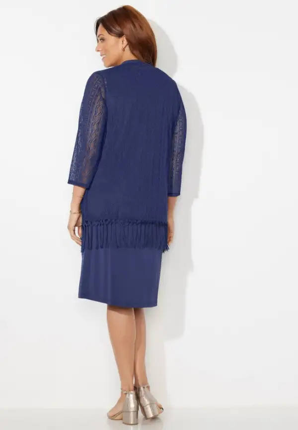 Crochet Fringe Jacket and Dress