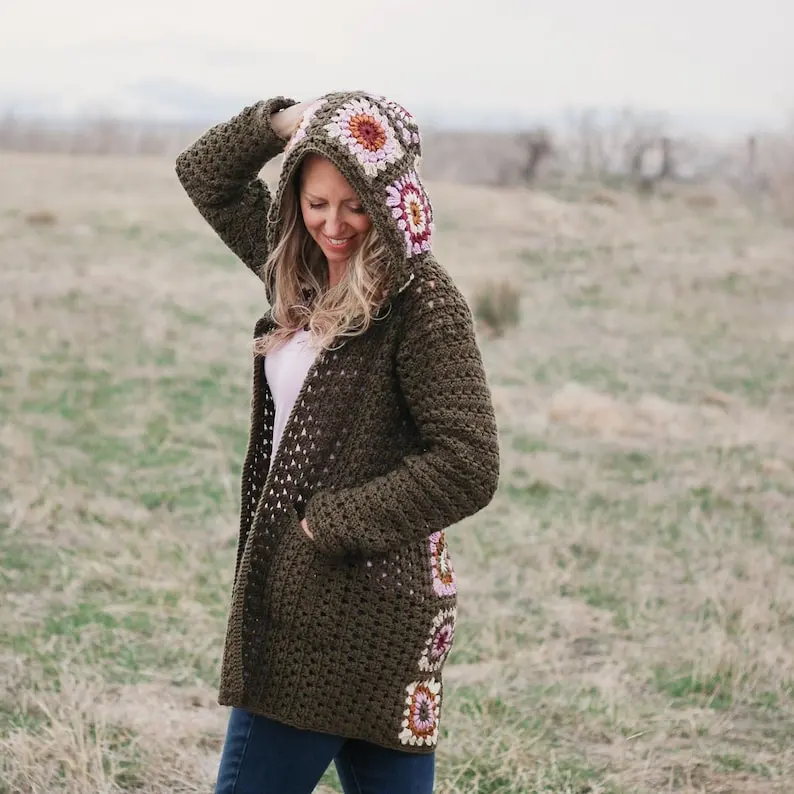Seamless Cardigan Crochet Pattern