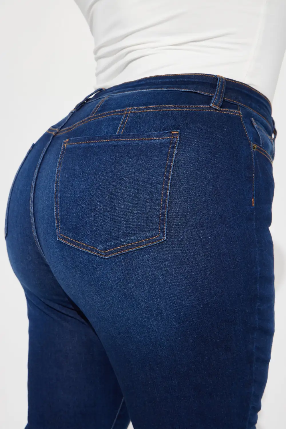 Kiley Control Curvy Stretch Skinny Jeans - Dark Wash