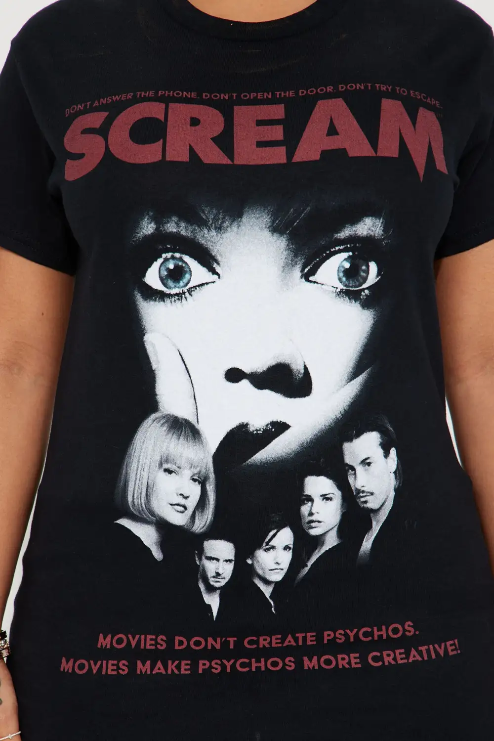 Scream Movie Graphic Tee - Black