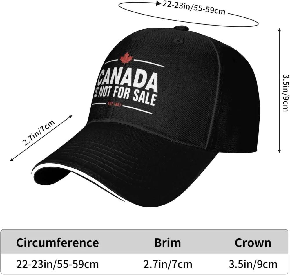 Canada is Not for Sale Hat Adjustable Fashion Hats Polo Trucker Caps for Dad Golf
