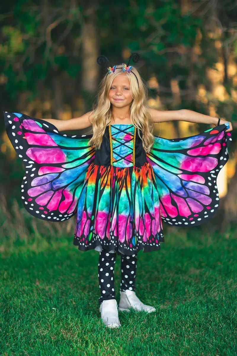 Rainbow Butterfly Costume - 3 Piece Set