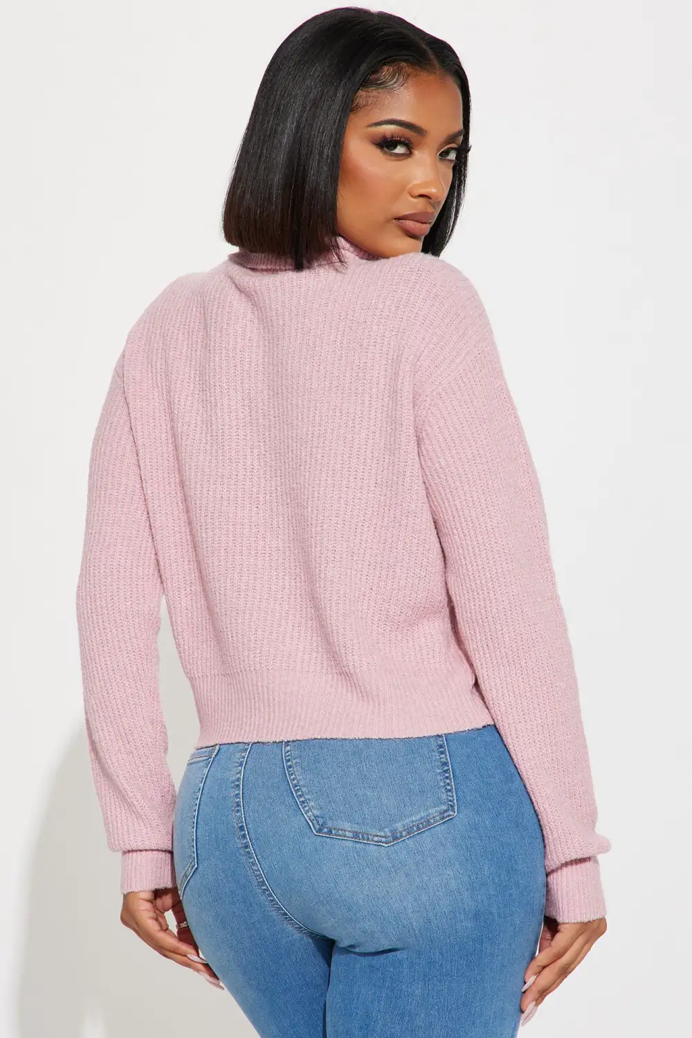 Shivani Turtleneck Sweater - Pink