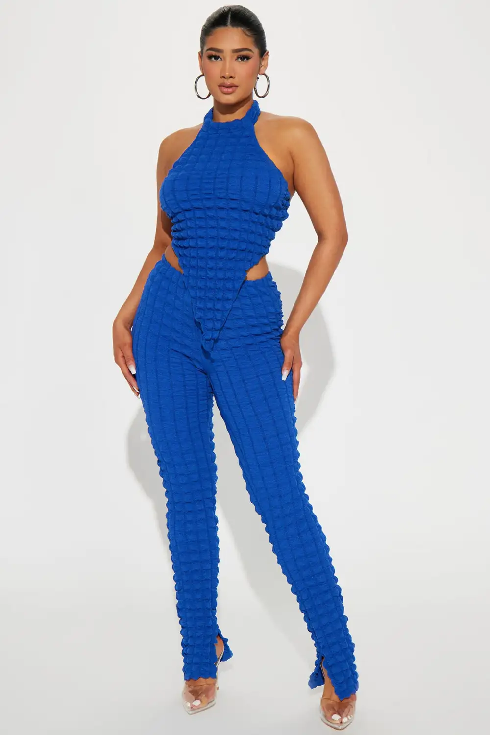 Bailey Bubble Pant Set - Royal