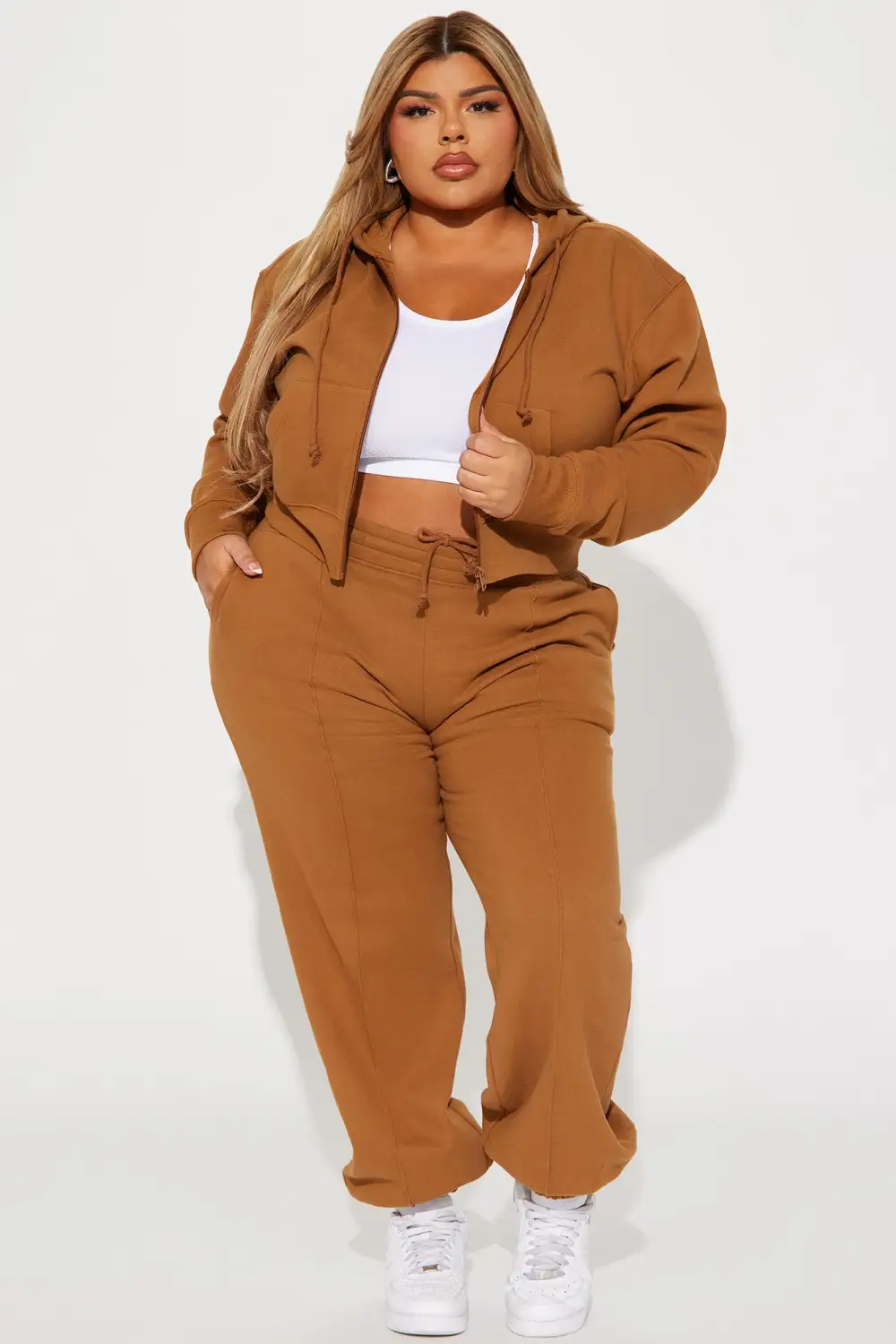 Stayin' In Sweatsuit - Cognac