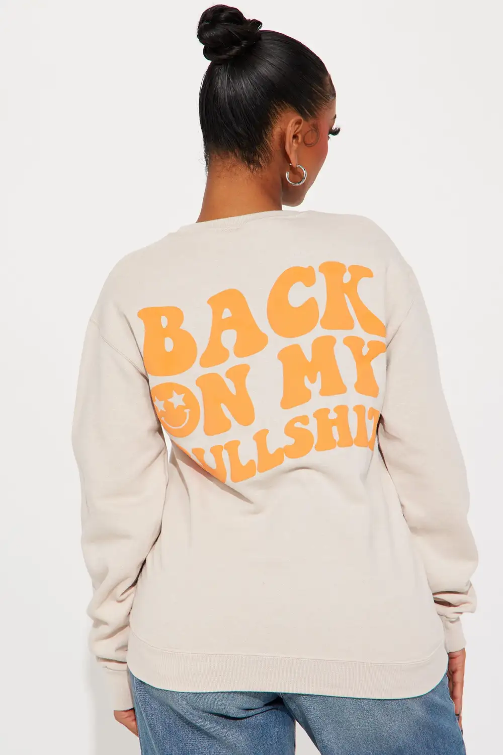 Back On My Bullsh*t Sweatshirt - Sand