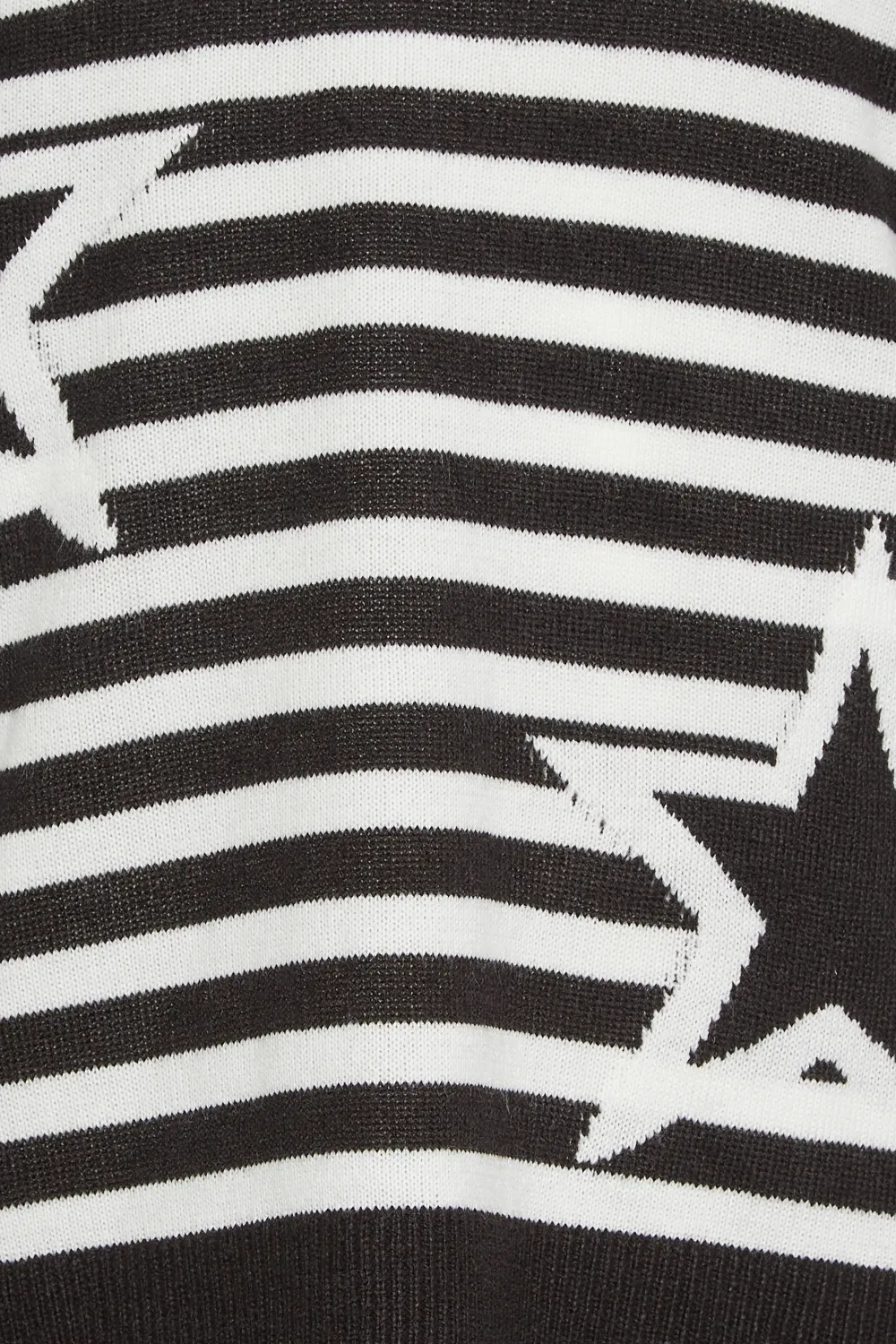 M&Co Grey Stripe Star Print Jumper