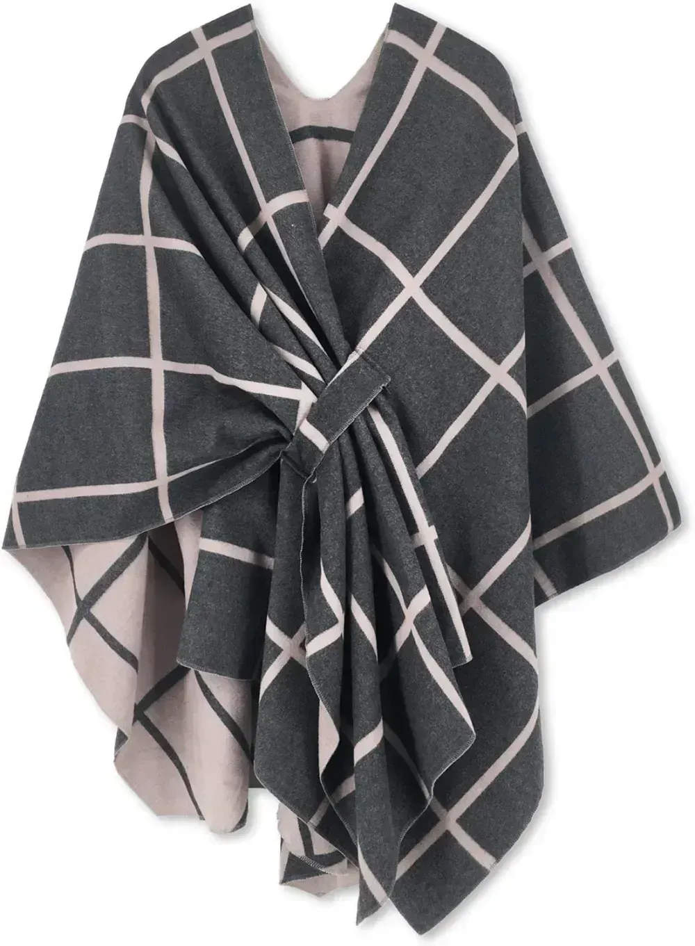 Women's Shawl Wrap Poncho Ruana Cape Open Front Cardigan Shawls for Fall Winter