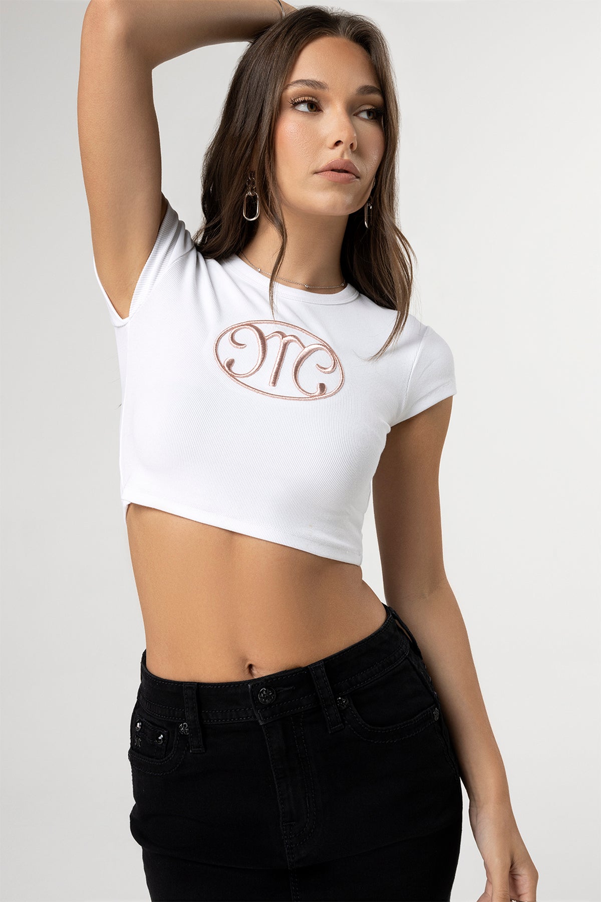 When In Chrome Cropped Tee