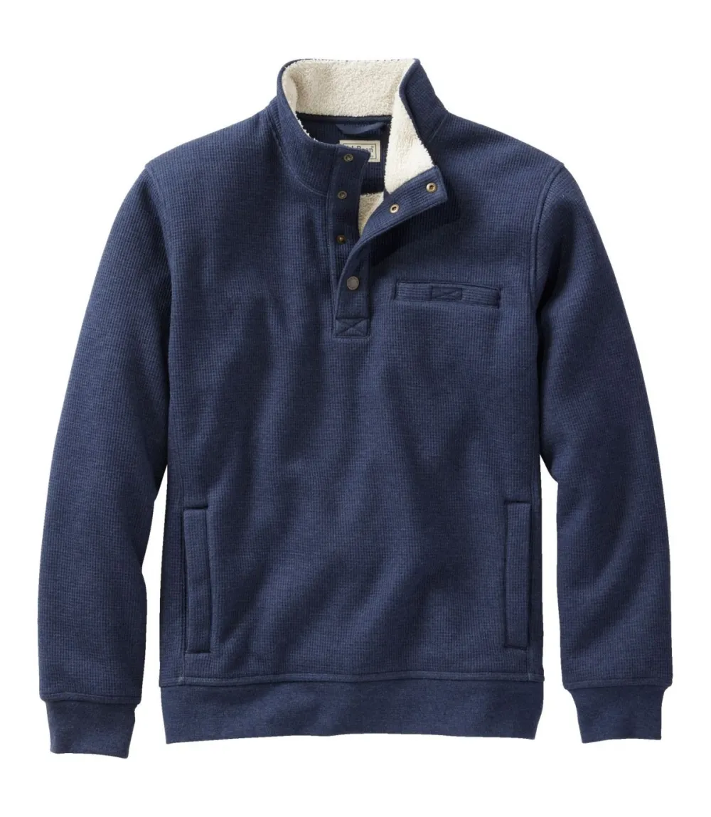 Men's Katahdin Iron Works Bonded Waffle Fleece, Mockneck