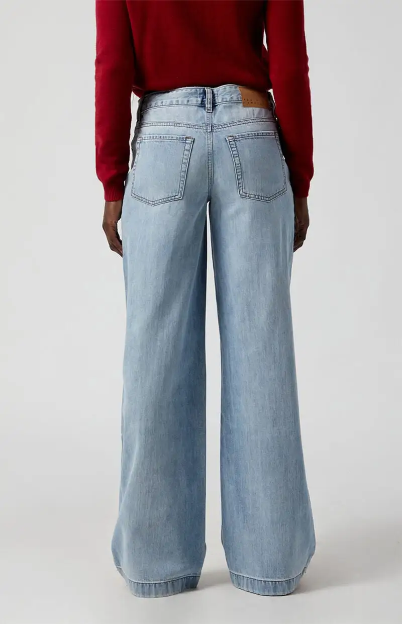 PacSun Casey Low Rise Baggy Jeans Light Indigo
