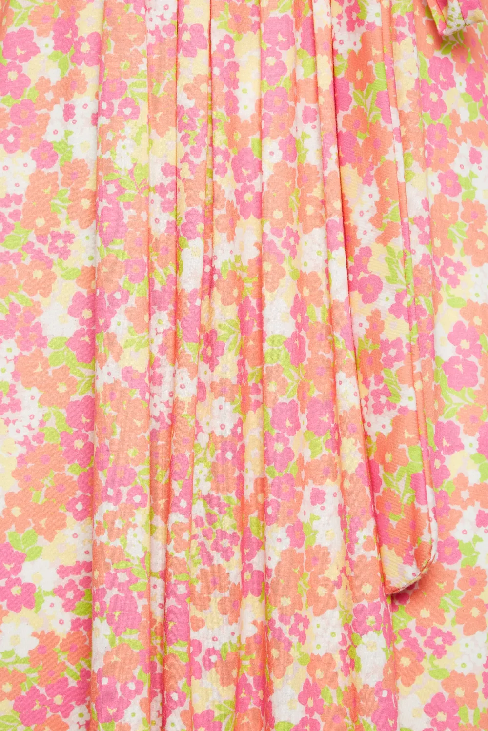 YOURS Curve Orange Floral Print Wrap Midi Dress