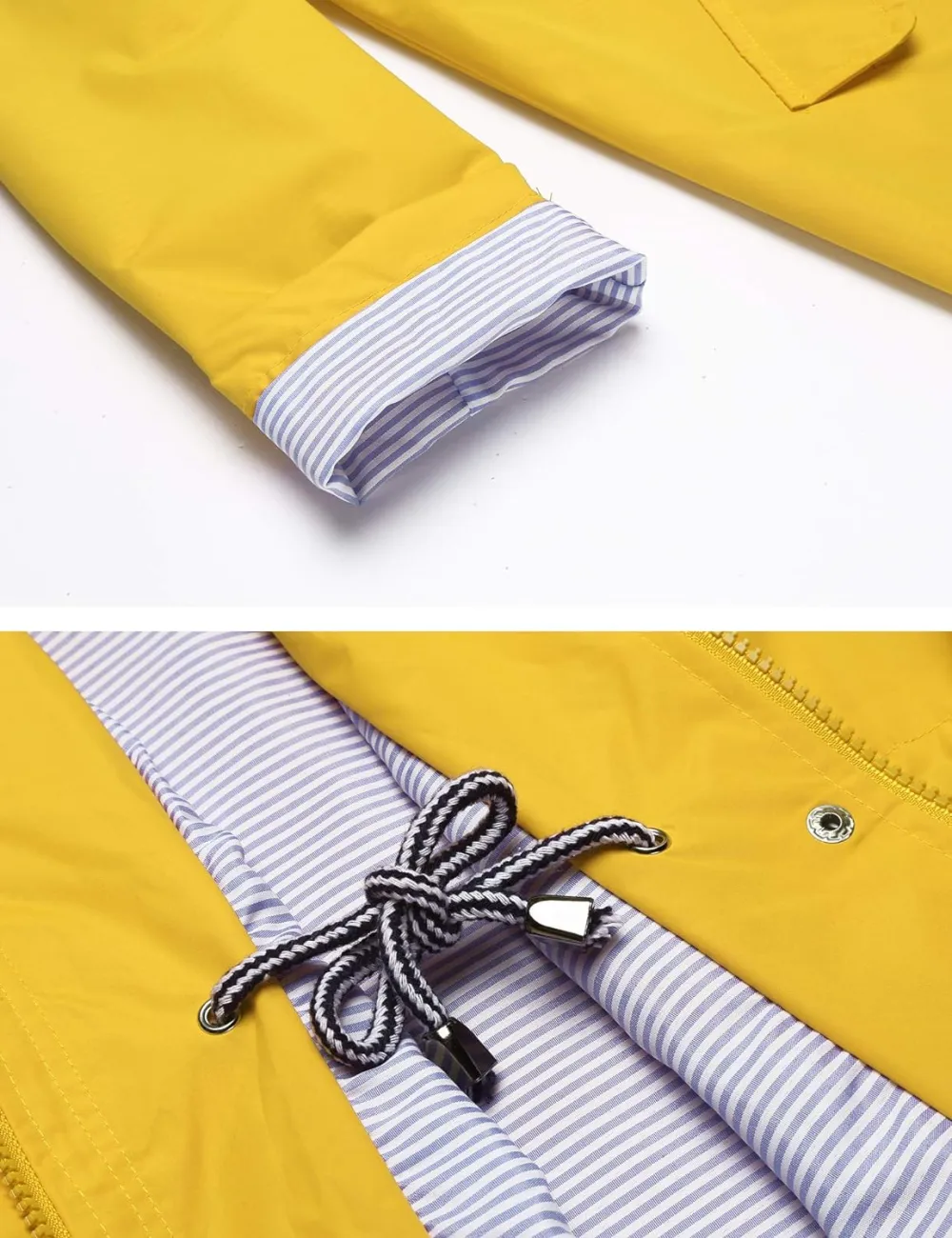 LOMON Raincoat Women Waterproof Long Hooded Trench Coats Lined Windbreaker Travel Jacket S-XXL