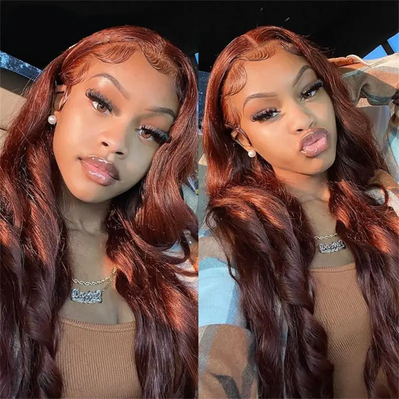 Colored 13×6 Full Lace Frontal Wig 250% Density Sterly Body Wave Lace Front Human Hair Wigs