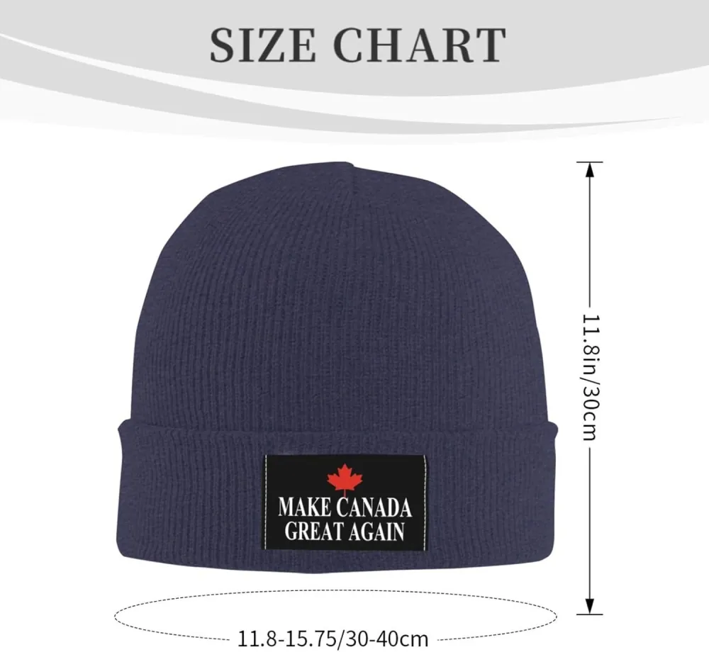 Make Canada Great Again Winter Beanie Knit Hats Unisex Thermal Hat