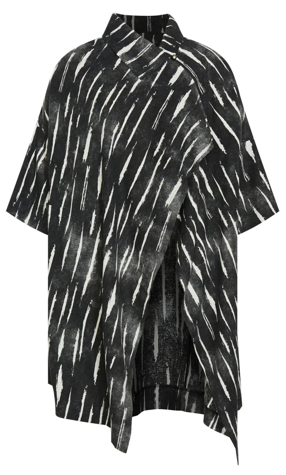 Evans Black Stripe Cape Jacket