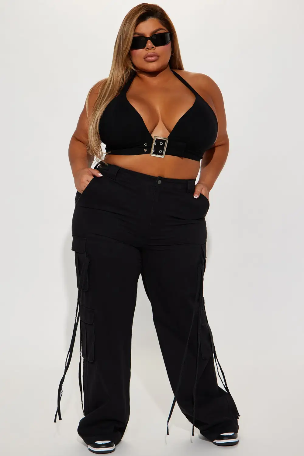 Calcetto Halter Top - Black