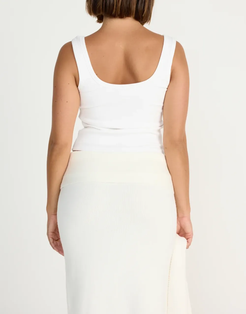 Casual Lazy Style Ribbed Solid Color Vest