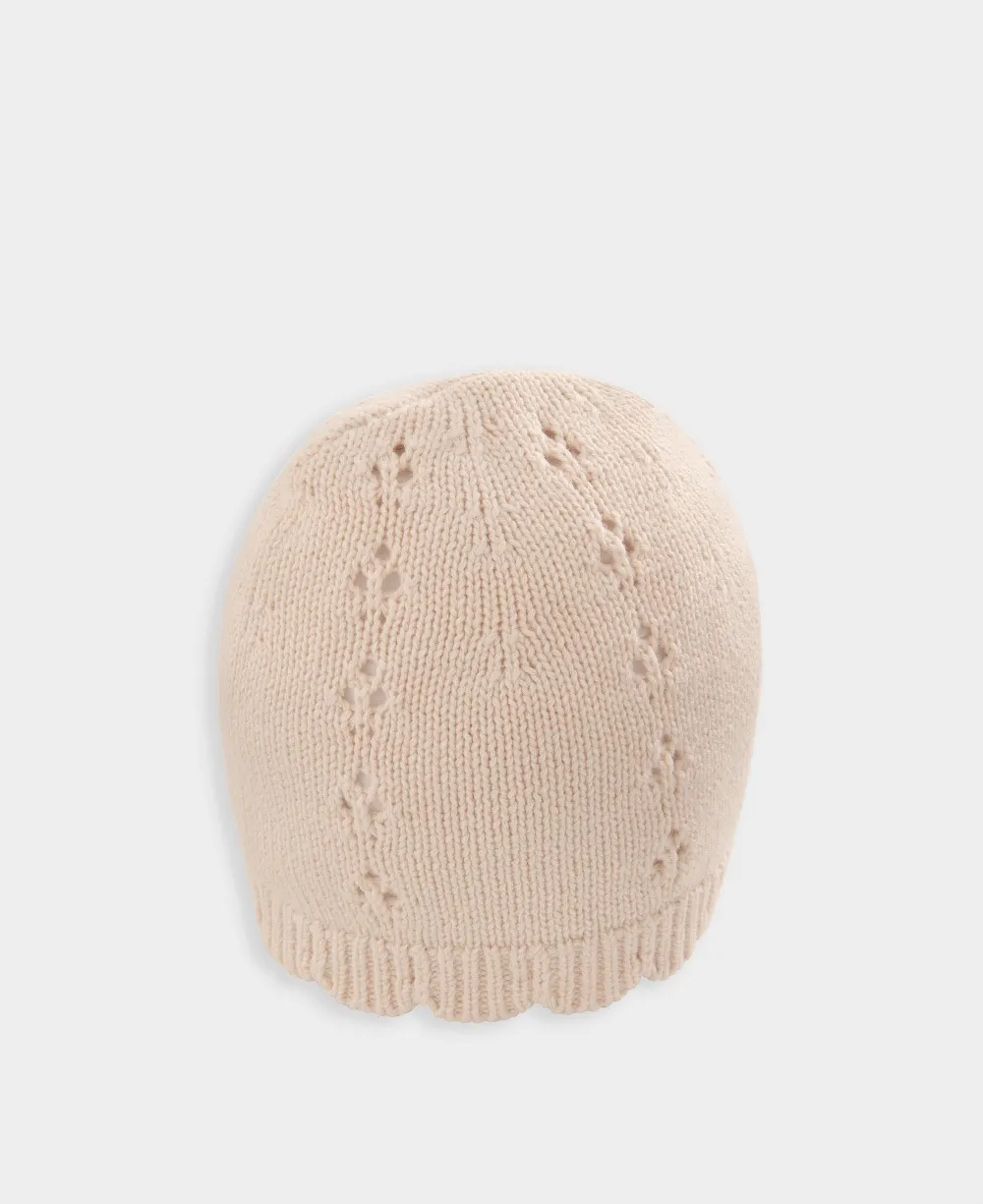 Knitted Hat & Mitts - Pink