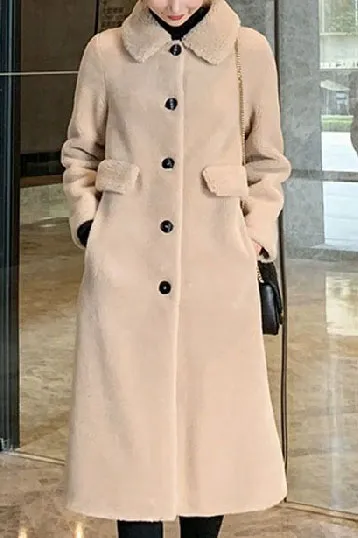 Small Grain Sheep Shearling Coat