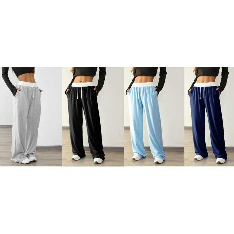 Women's Colorblock Drawstring Jogger Pants