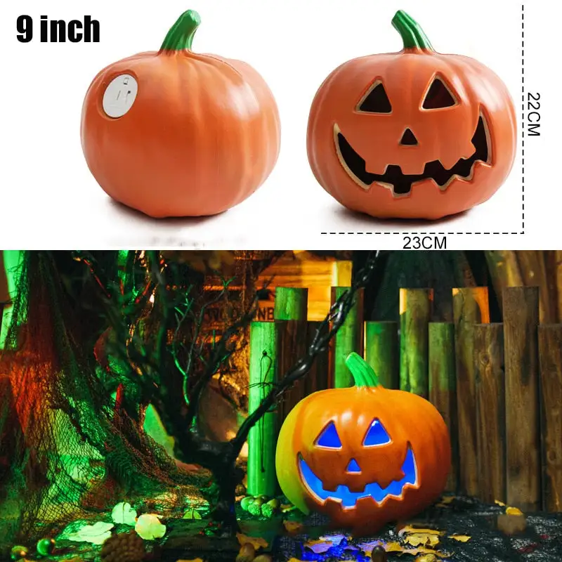 Halloween Pumpkin Led Light Lamp Creative Lantern Decoration Flashing Light Gypsophila Ghost Festival Dress Up Glowing