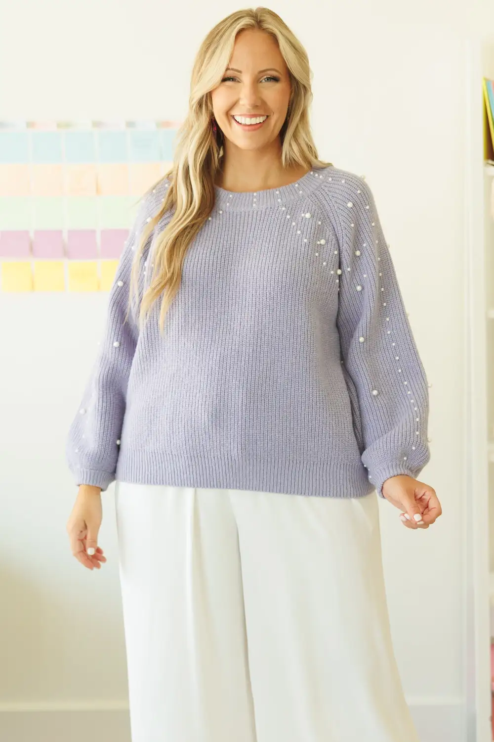 There's A Spark Sweater, Lavender
