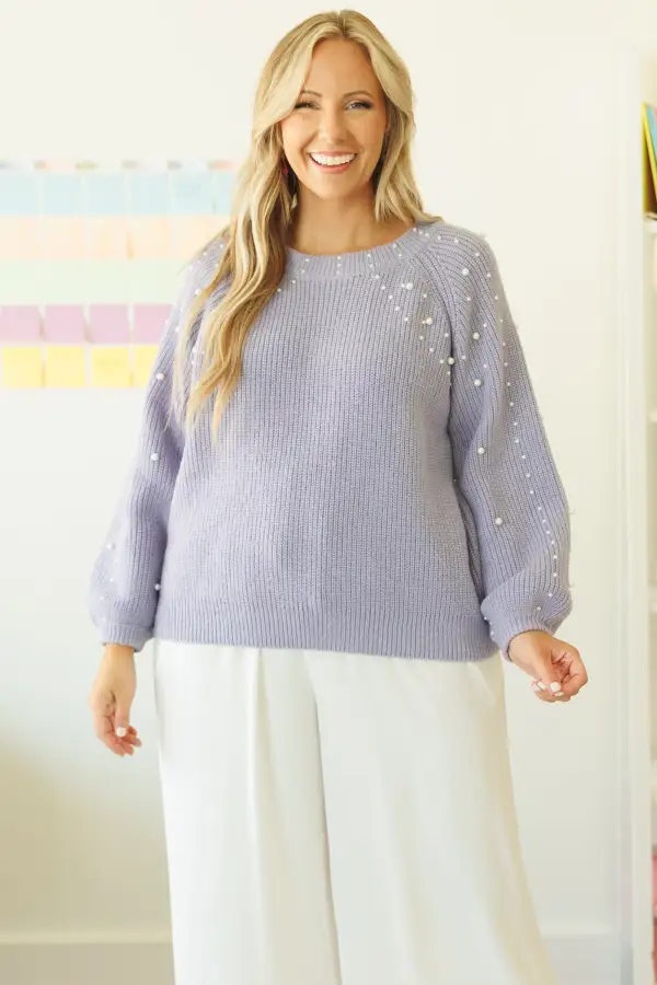 There's A Spark Sweater, Lavender