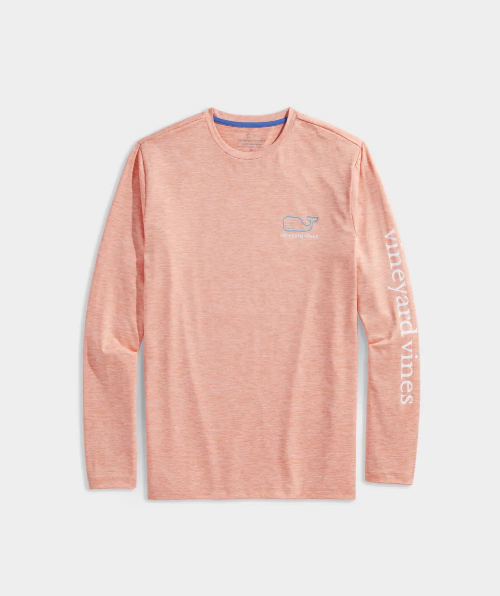 Whale Logo Long-Sleeve Harbor Performance Tee