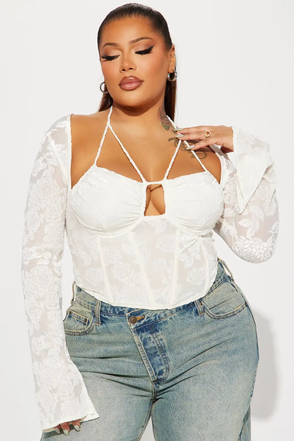 Avery Corset Top - Ivory