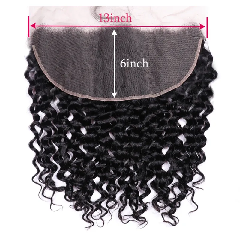 Sterly Water Wave Bundles With 13X6 Lace Frontal Human Hair Bundles With Frontal