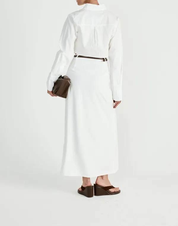 Casual Simple Cropped Shirt Top