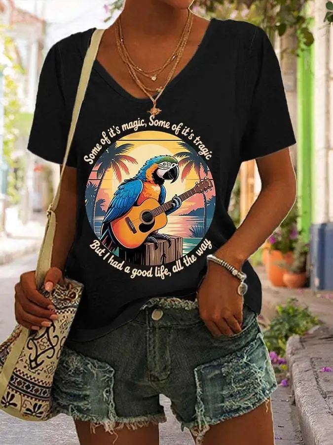 Women's Some Of It’s Magic Some Of It’s Tragic Print T-Shirt