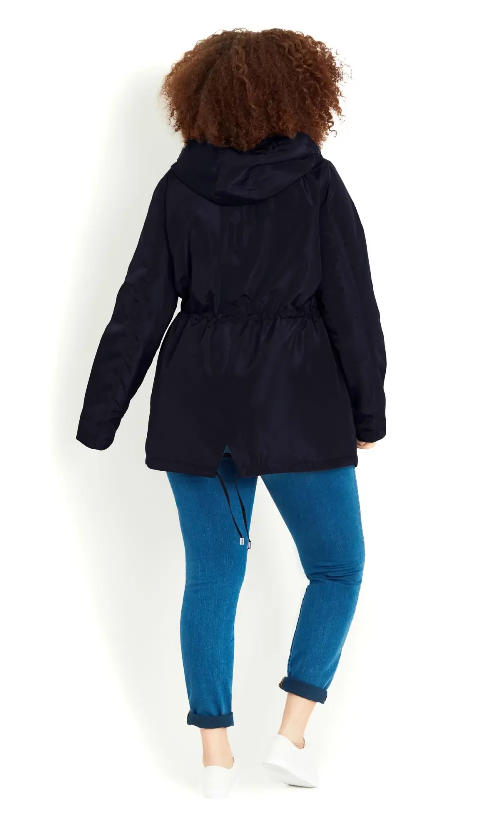 Evans Navy Lightweight Hooded Jacket