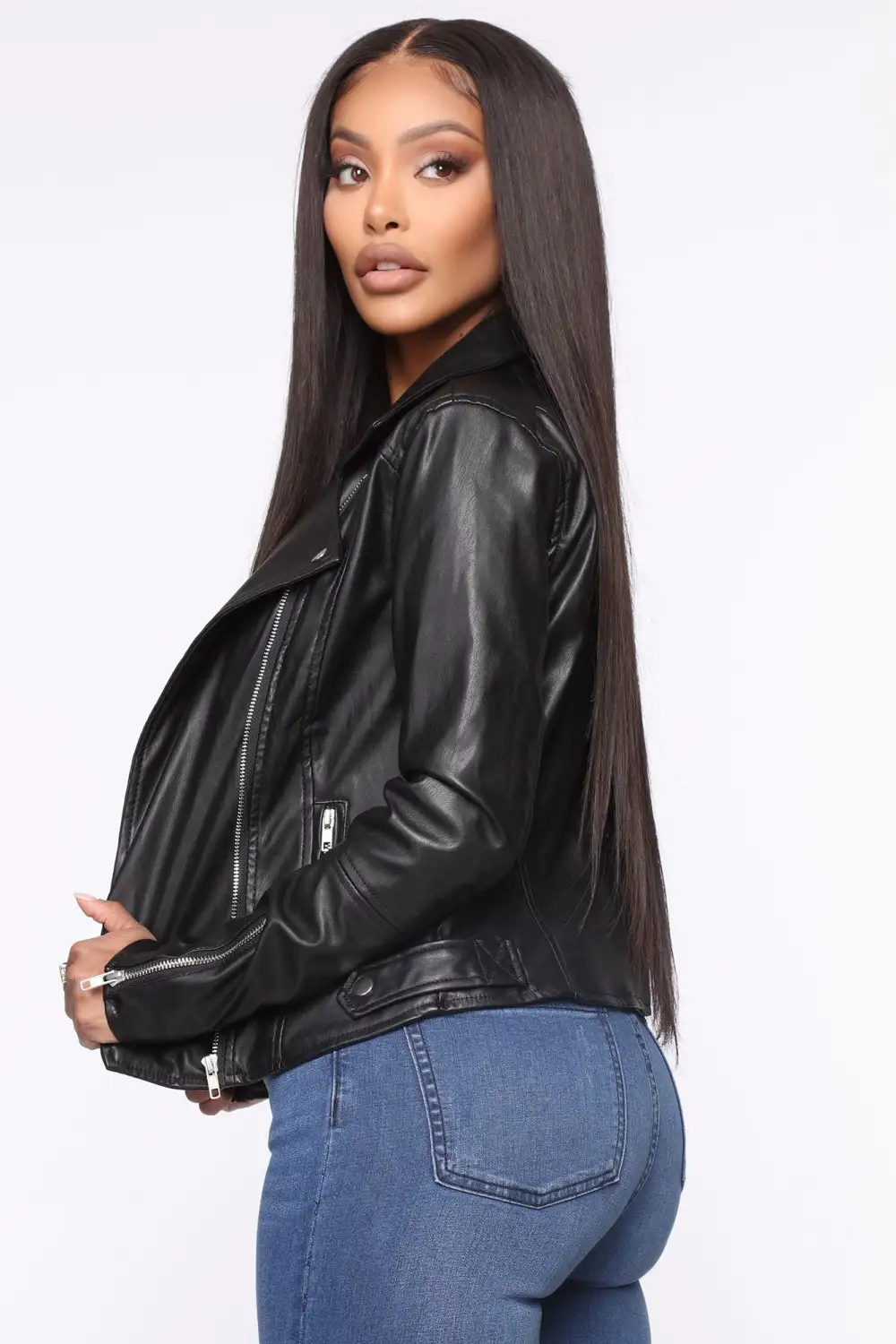 Never Average Moto Jacket - Black