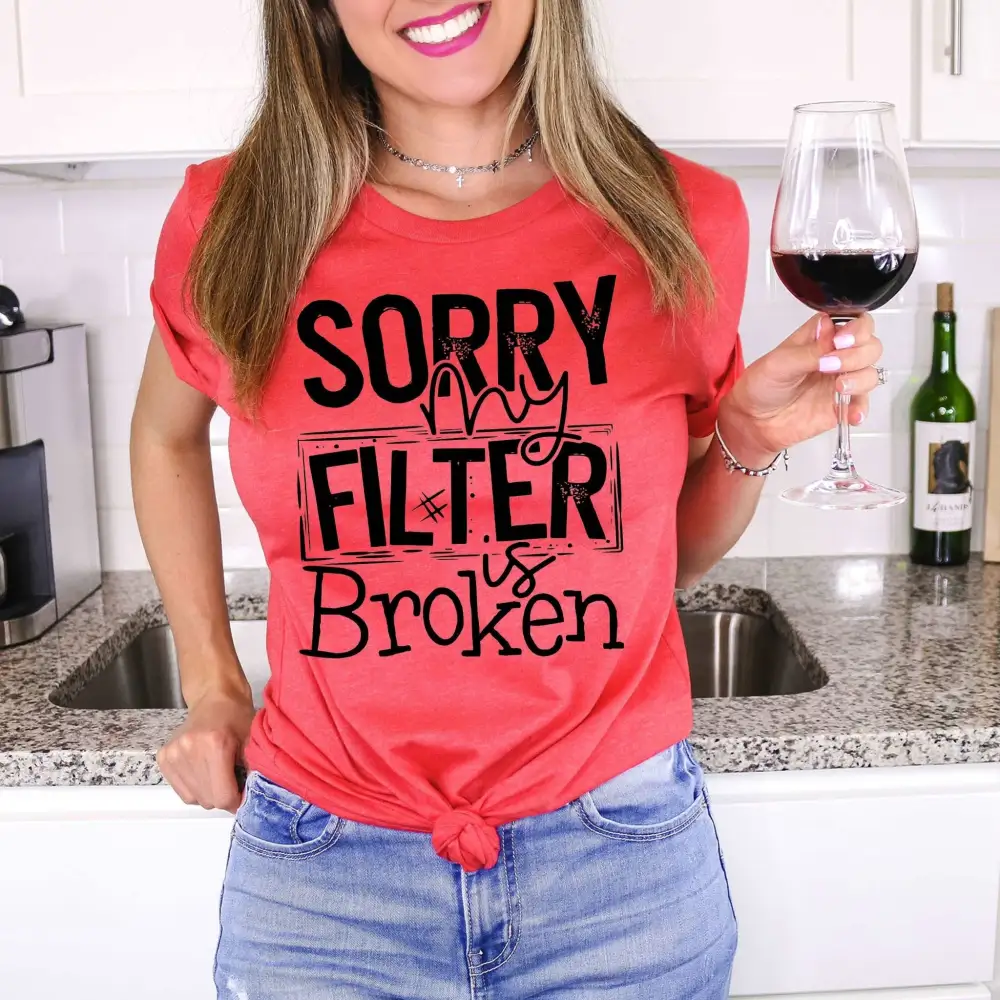 Sorry Filter Graphic Tee