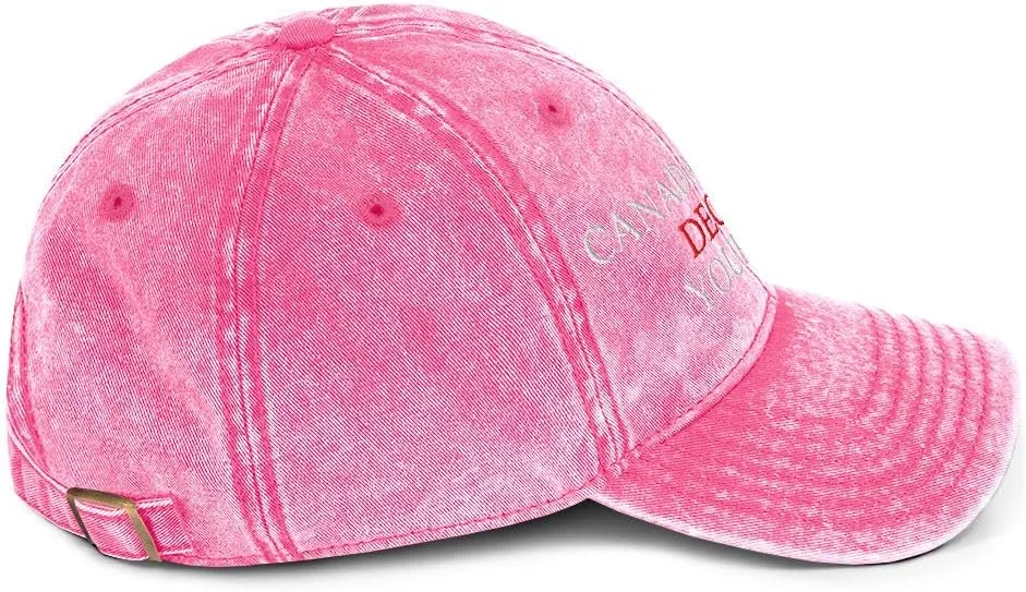 Canada Politely Declines Your Offer Hat, Embroidered Canada is Not for Sale Cap, Vintage Distressed Cotton Twill Dad Hat