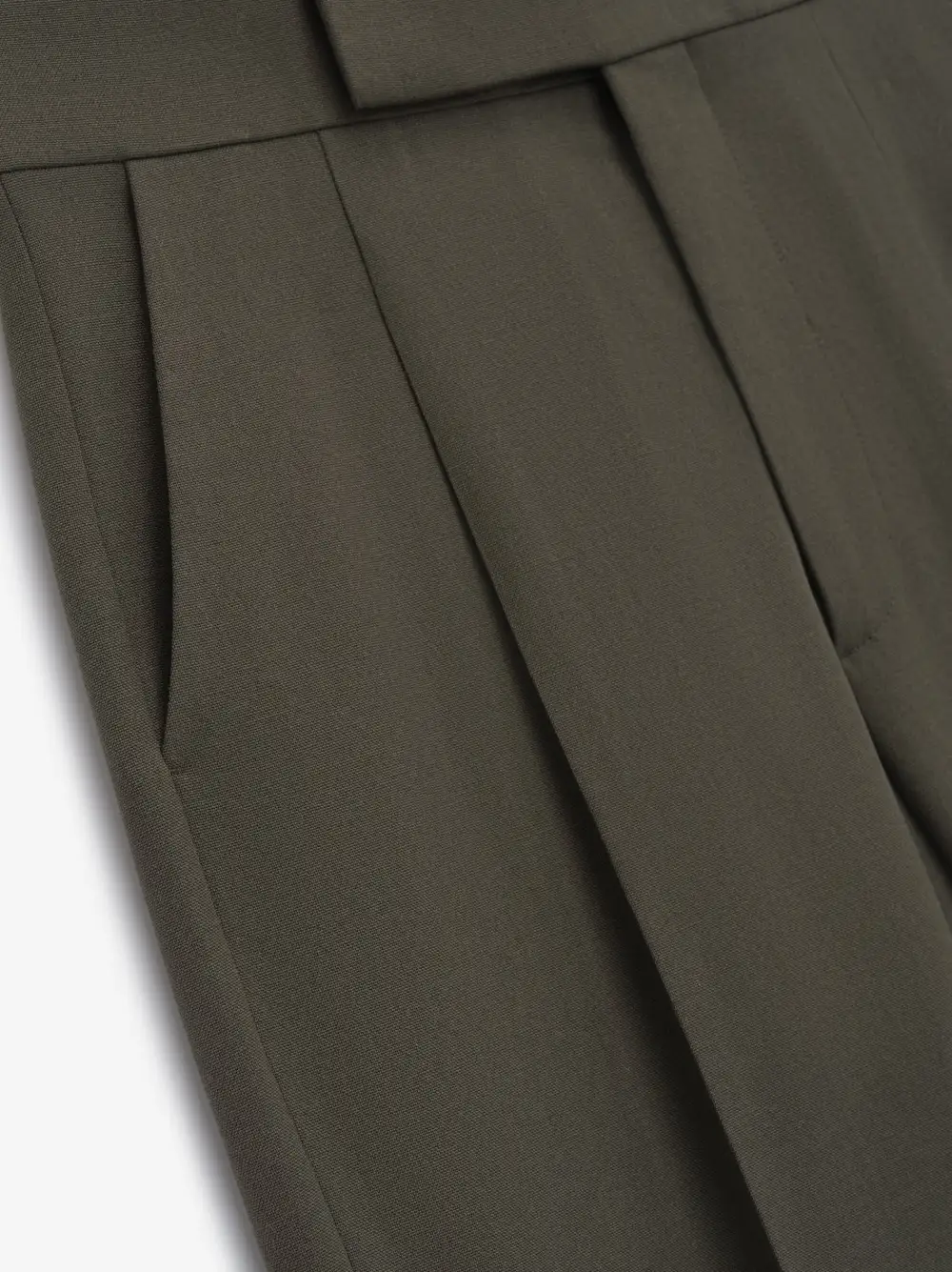 Wool Gabardine 8th Trouser