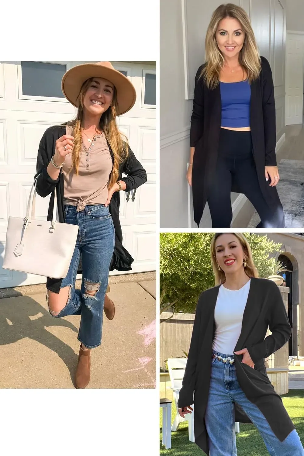 Women's Long Sleeve Lightweight Cardigan with Pockets Jacket