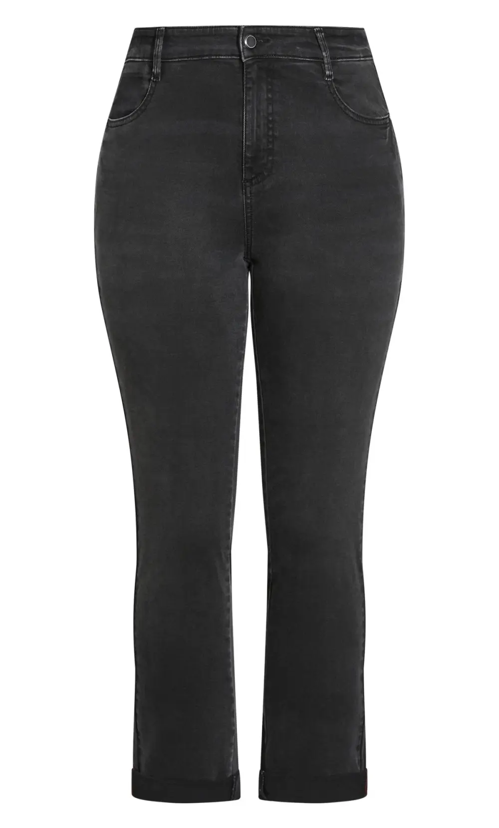 Evans Black Washed Girlfriend Jeans