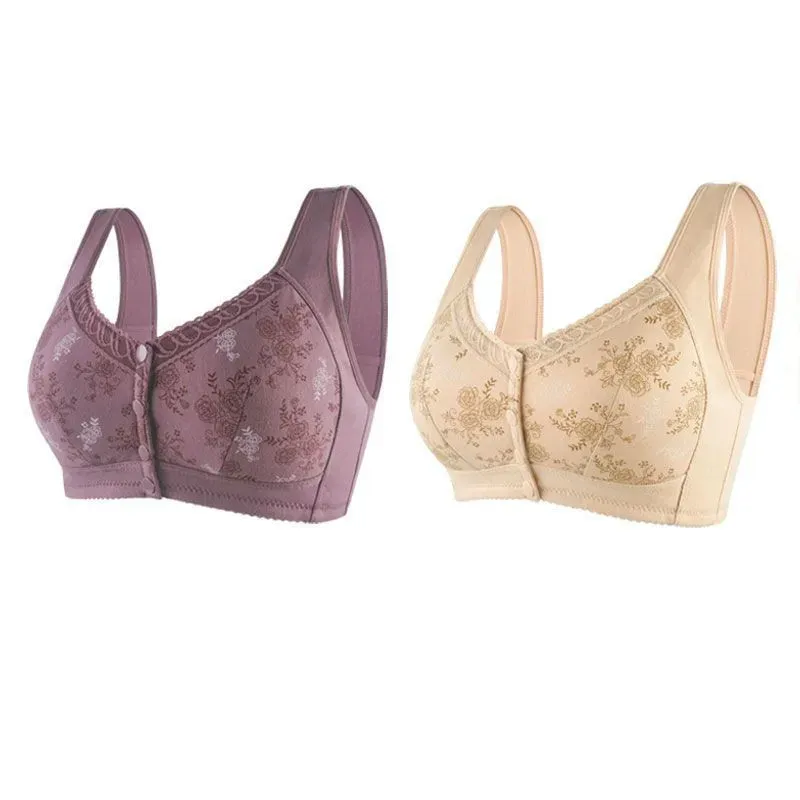 🔥Buy 1 Get 3(3packs)🔥 Mama Cotton Front Closure Bra-FREE SHIPPING